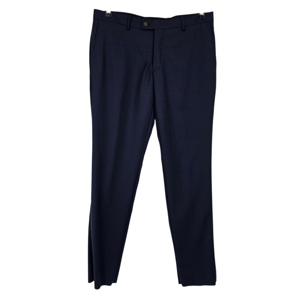 NWOT Ted Baker London No Ordinary Joe Navy Blue Jake Wool Dress Pants Size 36